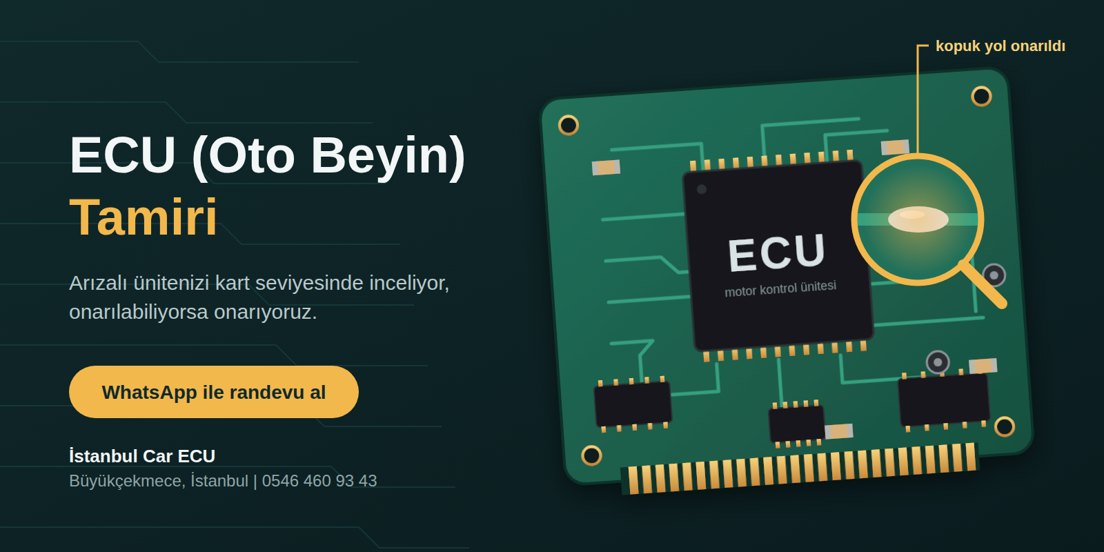 ecu tamiri banner Oto Beyinci ve Araç Beyin Tamiri
